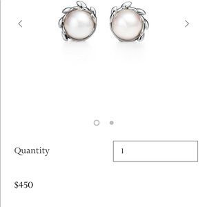 Tiffany pearl earrings